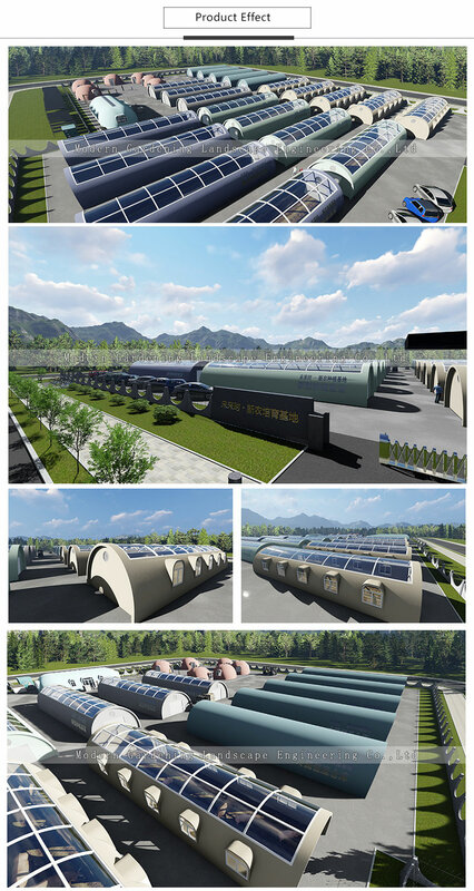 Casa domo-construcción de un invernadero ecológico y casa geodésica (120 metros cuadrados)