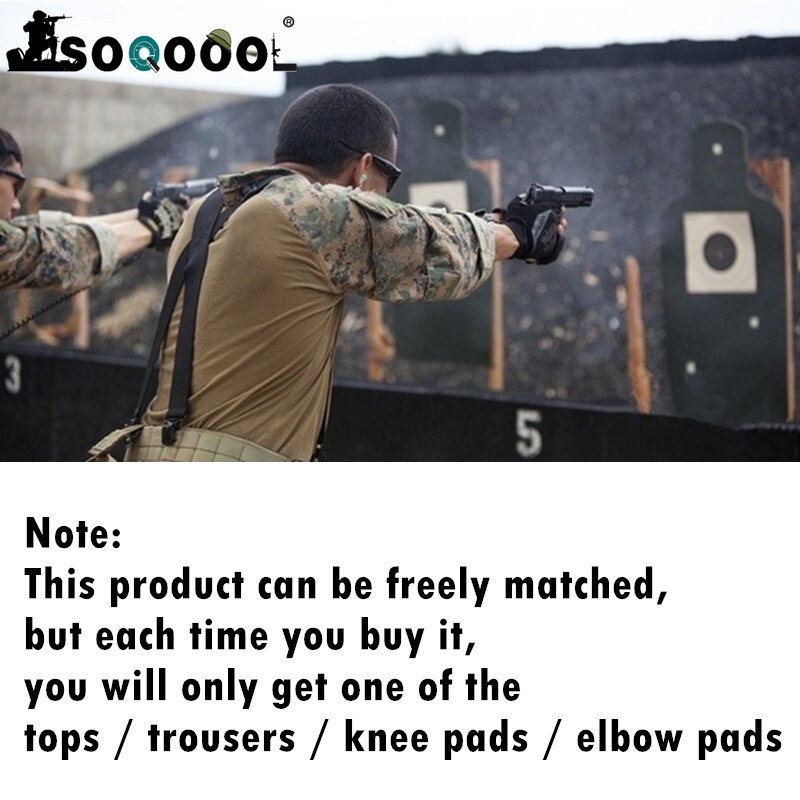 Camuflagem tático militar uniforme roupas dos homens do exército airsoft paintball treinamento roupas de combate camisa ou calças carga joelheiras