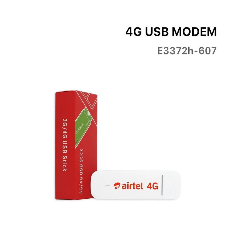 Airtel 150mbps e3372 4g lte wifi móvel dongle usb vara modem roteador sem fio wifi hotspot compartilhamento com slot para cartão sim