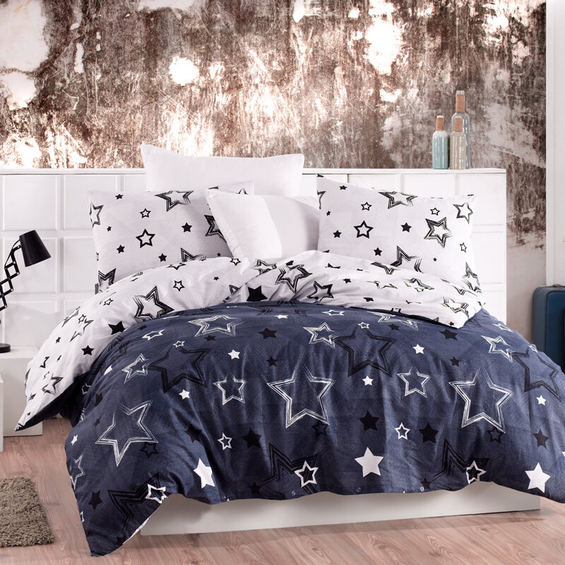 Lady Moda Star Luxury Bed Linen Cotton Set Ranforce Bedding Set Twin/Full/Queen/King Size 3/4/5 pcs Bed Sheet Duvet Cover Set