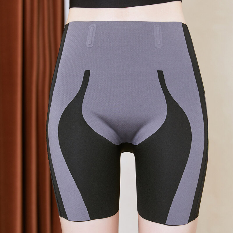 Flarixa Ice Silk Seamless Women Shorts Body Shaping Pants High Waist Flat Belly Panties Hip Lift Boxer Briefs Slimming Underwear