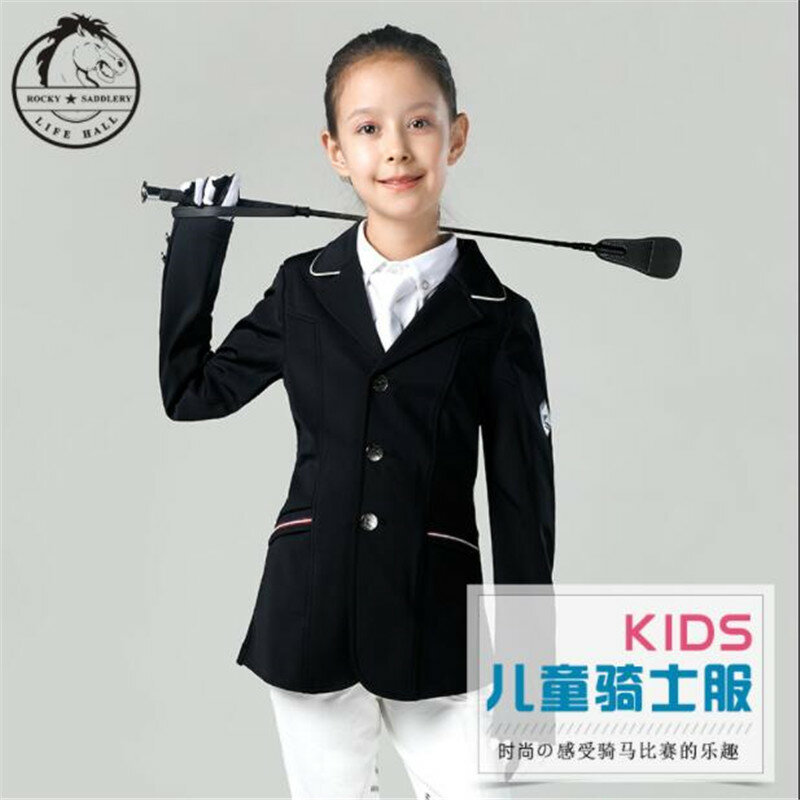 Cavpassion-Paardensport kleding voor kinderen, Rider doek voor kind, paardrijjas, mode, maat 120, 8102517
