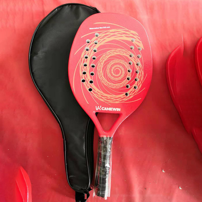 Racchetta sportiva da Beach Tennis racchetta da tavola in fibra di carbonio racchetta da spiaggia in carbonio racchette da paddle Unisex