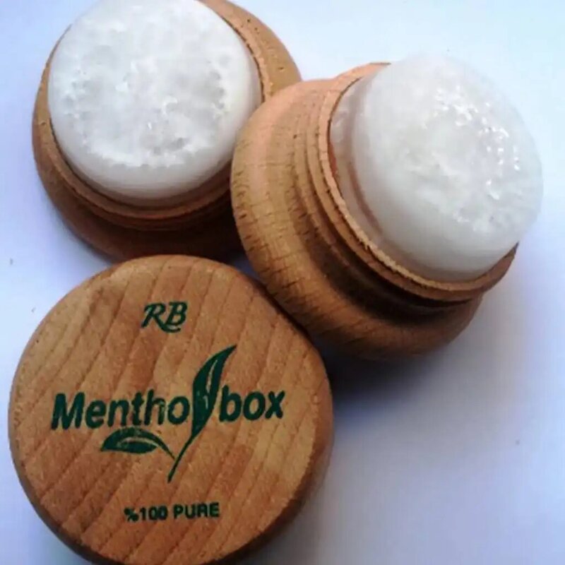 Menthol stone 100% natural solution massage Spa cream stone 7G for migraine and head neck joint waist leg pain.