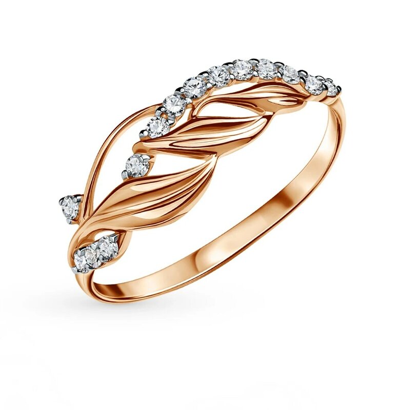 Gold ring mit zirkonia sonnenlicht probe 585