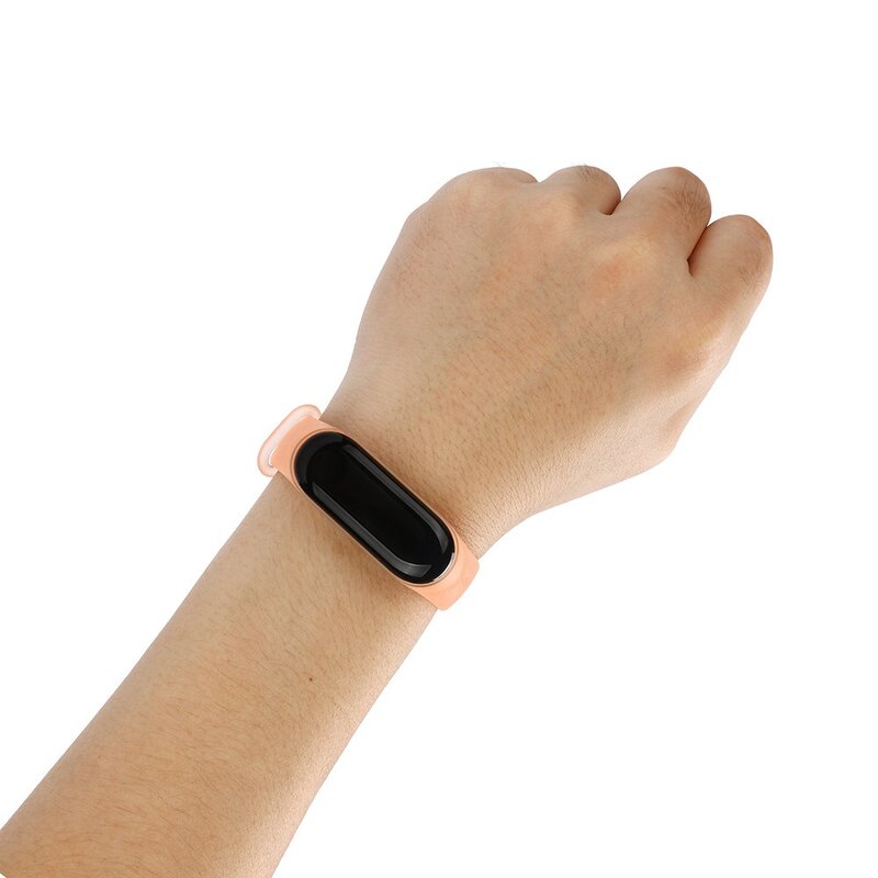 Strap for Xiaomi Mi Band 3/4 transparent silicone loop Brown