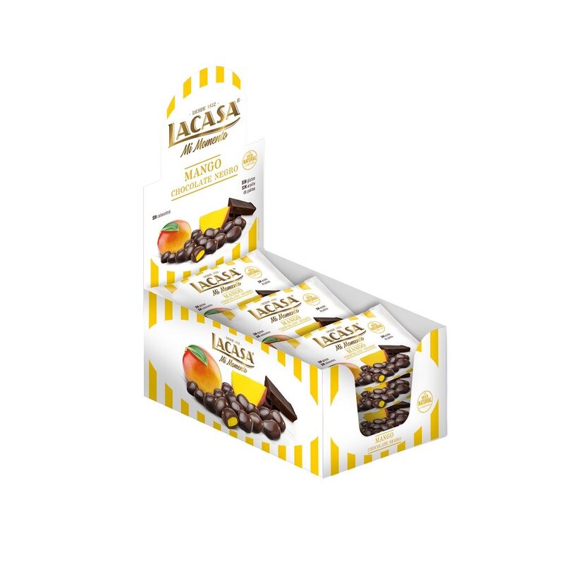 Lacase Mango z czarną czekoladą · 14 ty (30G.)