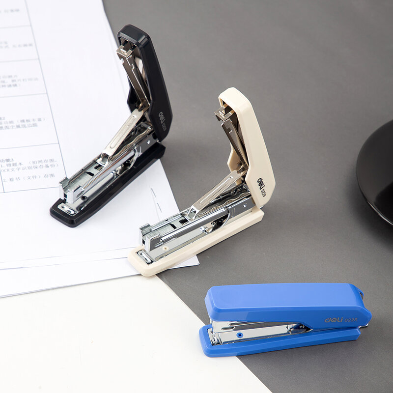 DELI Office Stapler No. 10 Stapling Machine Paper Binding Tools Staples Stationery Office Supplies