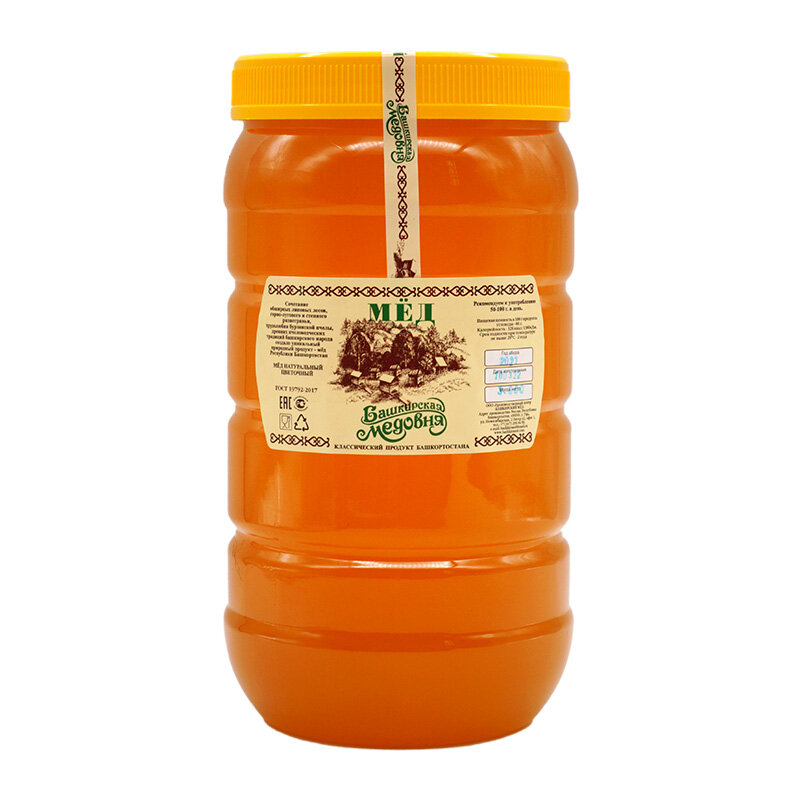 天然のヒマワリのbashkir,蜂蜜の香り,3000グラムのプラスチック製の瓶,キャンディー,砂糖の装飾