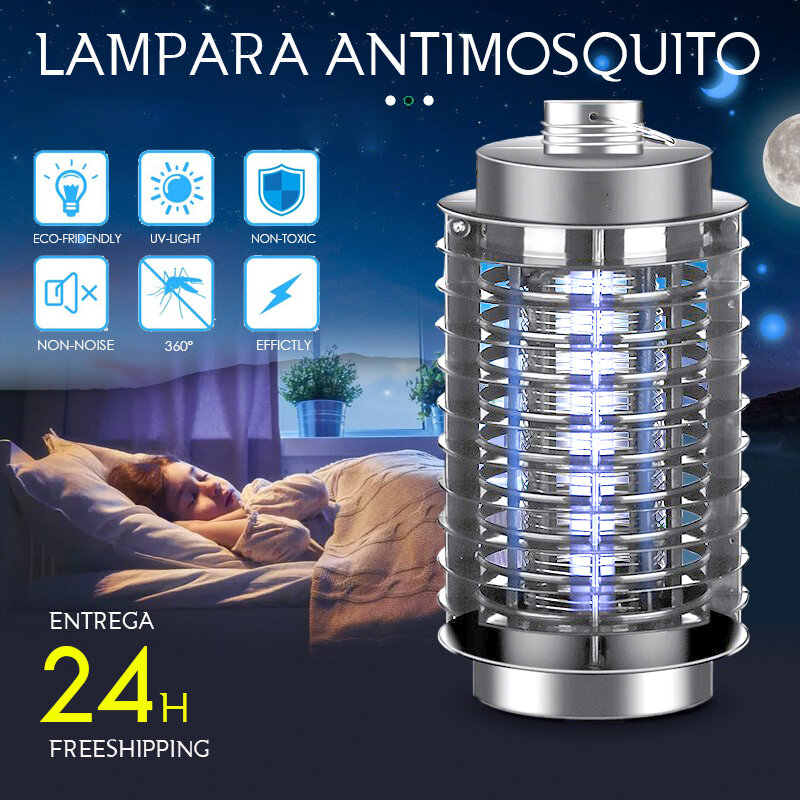 Antimoquito lampa urządzenie przeciw komarom Mosquito 3W lampa pułapka na komary łapka na owady elektryczne do zabijania owadów