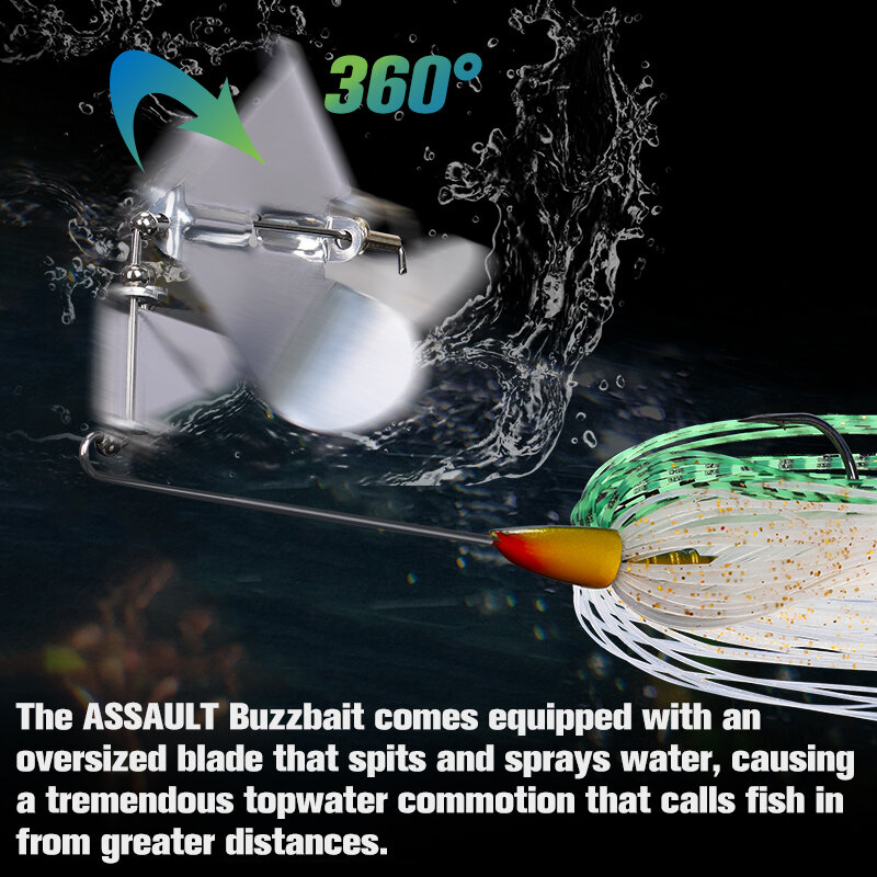 Tsurinoya buzzbait isca de pesca 12g 15g 26g iscas de spinner topwater isca de metal duro artificial assalto baixo pique pesca tackle