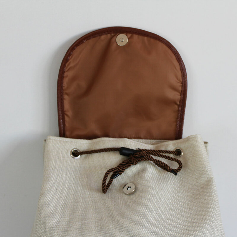 Mochila personalizada para mujer, bolso de lino informal con logotipo impreso, bolsa de libros de sus imágenes, bolso escolar DIY de alta calidad, regalo para mujer
