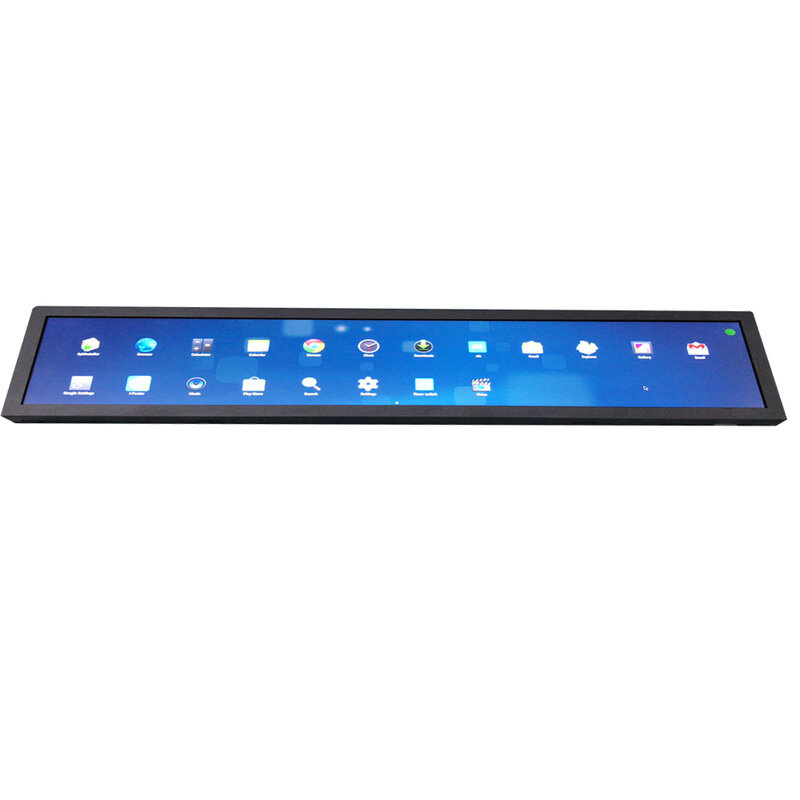 24 inch stretch displays wall mounted, Android system, wifi, Ethernet for hospitals, airport, healthcare centres, WHITE, BLACK