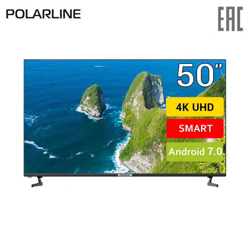 TV de 50 "POLARLINE 50PU52TC-SM 4K Smart TV 5055 televisión en pulgadas dvb-T dvb-t2 digital