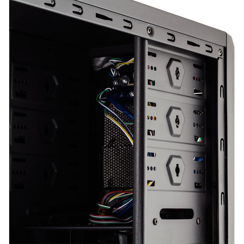 صندوق كمبيوتر الكمبيوتر سطح المكتب سيميتوري Atx كور USB 3.0 أسود-أكاسيد النيتروجين