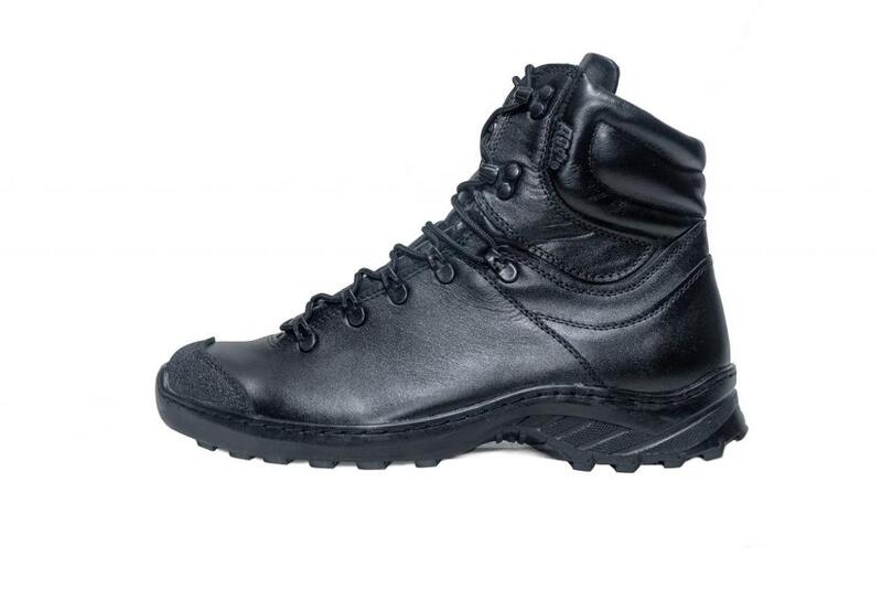 Dof demiseason couro genuíno laço-up preto exército ankle boots homens plana botas militares 1300 \ 1wa