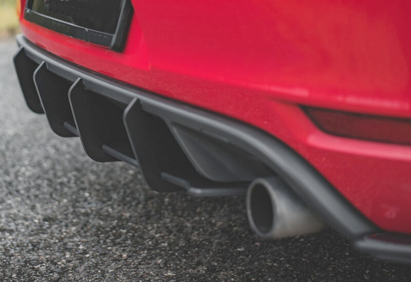Bemper Belakang Diffuser สำหรับ VW Golf 6 GTI อุปกรณ์เสริมรถยนต์ Splitter Lip สปอยเลอร์ Diffuser ด้านข้างกระโปรง Wing Car Tuning