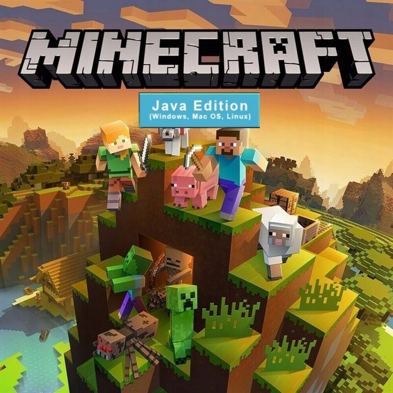 Minecraft Premium JAVA édition jeu pour PC Windows / MacOs/Linux/multi-langue