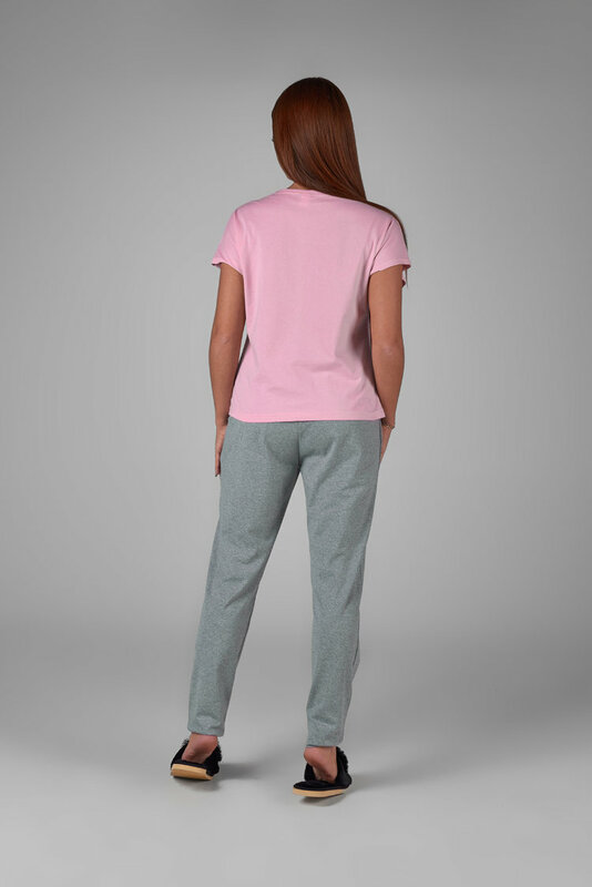 Atoff Home Женская пижама ЖП 010/5 (розовый+серый)