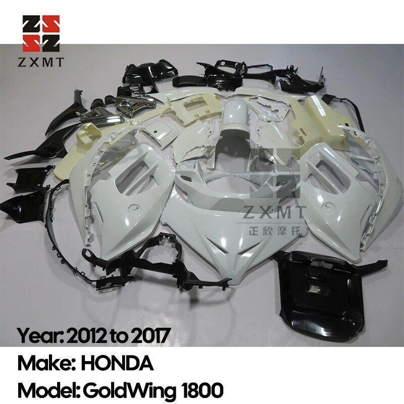 Zxmt-自動車用の完全なフェアリングキット,オートバイ部品なしのオートバイ用の完全なボディ,2012〜2017,ホンダ,GoldWing 1800,gl1800,12ユニットで塗装