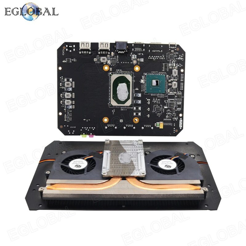 Eglobal-Mini PC para juegos, Intel Core, i5-1135G7, i7-1165G7, 3 pantallas, máximo 64GB, DDR4, 2 x NVME SSD, ordenador de sobremesa