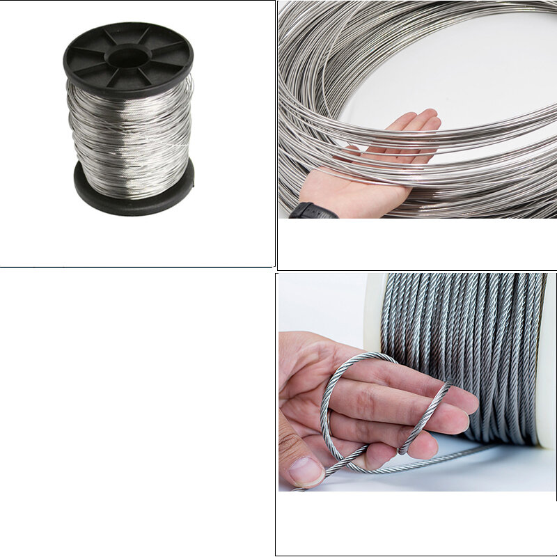 10 Meters Soft Steel Wire Diameter 304 Stainless Steel Wire Single Strand Lashing Soft Iron Wire 0.1 0.2 0.3 0.4 0.5 0.6 0.8mm
