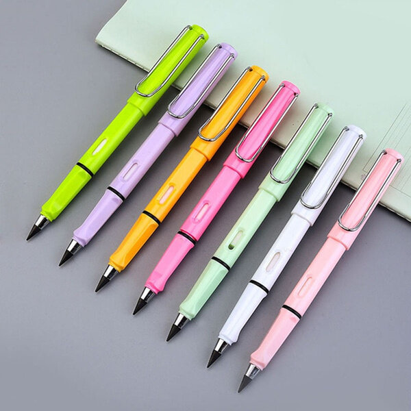 Lápis inkless substituível portátil lápis sem tinta apagável assinatura caneta reutilizável lápis eterno sem afiar