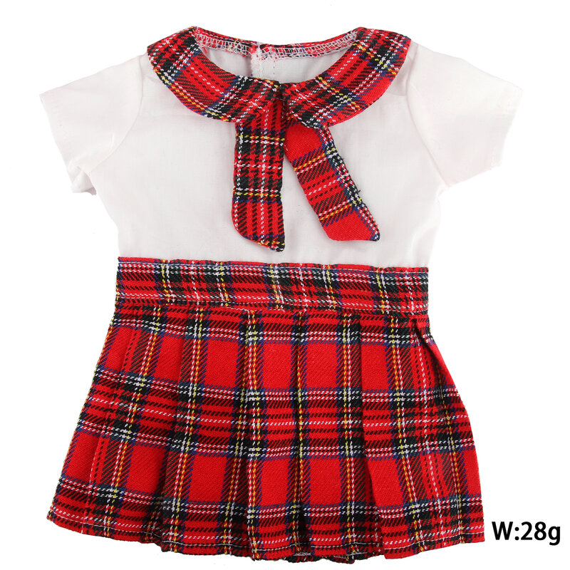 American 18 Cal dziewczyna ubranka dla lalki JK jednolity dla 43cm noworodki lalka kostium cosplayowy mundurek szkolny spódnica dla OG, lalki do własnoręcznego wykonania dziewczyna zabawka