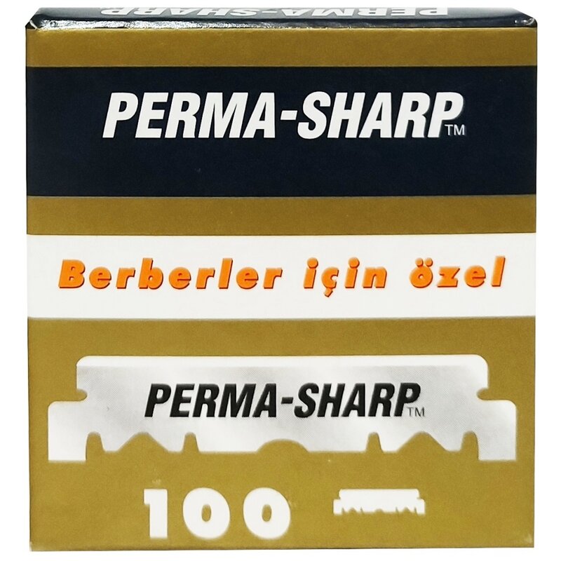 Permasharp 싱글 엣지 면도기 하프 블레이드, 400 블레이드 4 팩