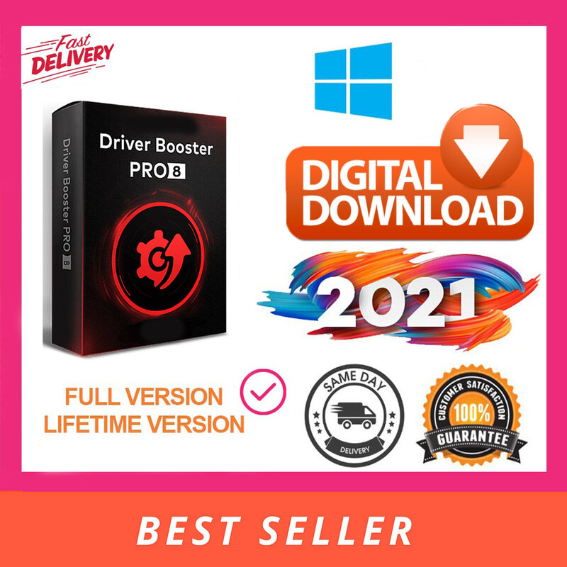 IObit Driver Booster Pro 8 | versión completa, clave de activación de por vida, multilingüe, Windows, entrega rápida