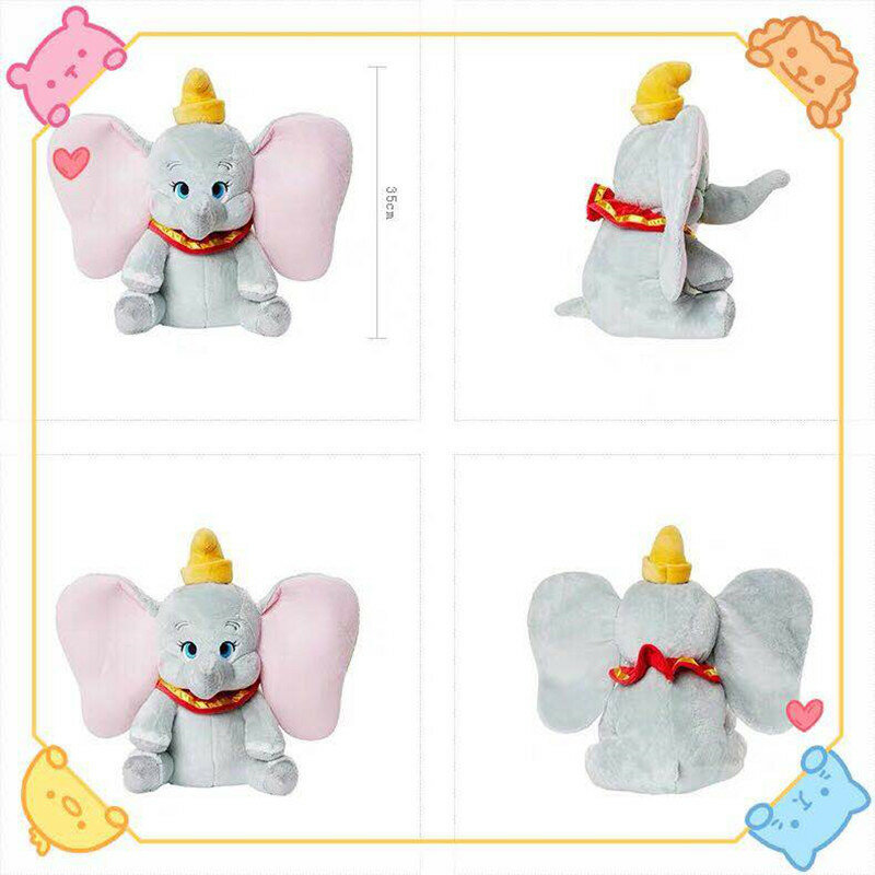 30cm Dumbo Elefant Plüschtiere Kuscheltiere Weiche Spielzeug Für Baby Geburtstag Geschenk Gefüllte Puppe
