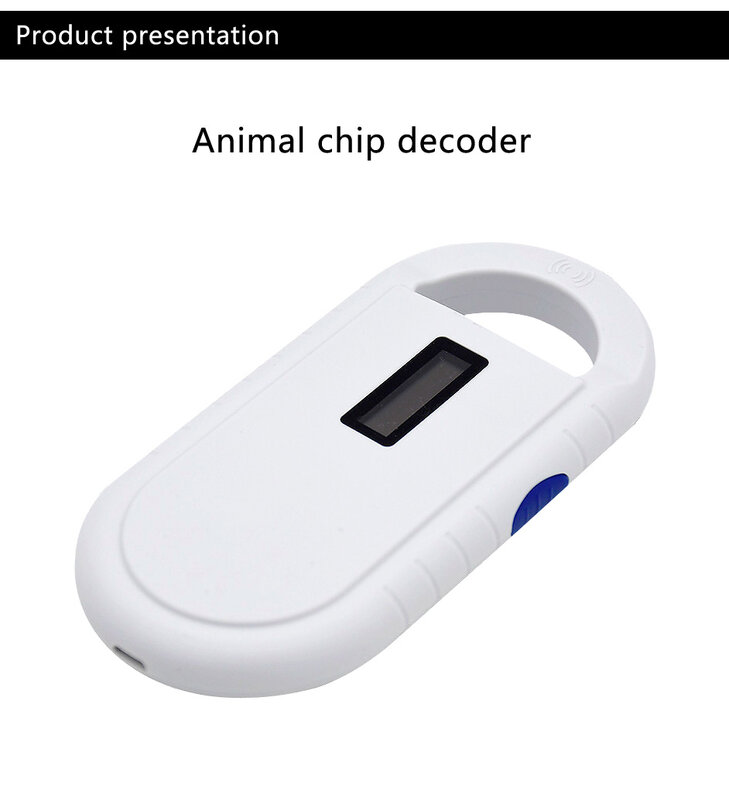 Trasporto libero ISO11784_5 FDX B Animale da compagnia id transponder chip lettore di USB RFID handheld scanner microchip por