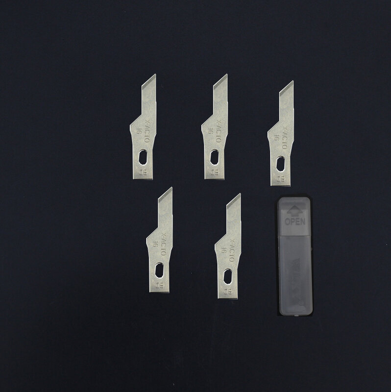 5 piezas 16 # cuchillas herramientas de tallado de madera para grabado artesanal cuchillo de escultura herramienta de corte de bisturí herramienta de reparación de PCB