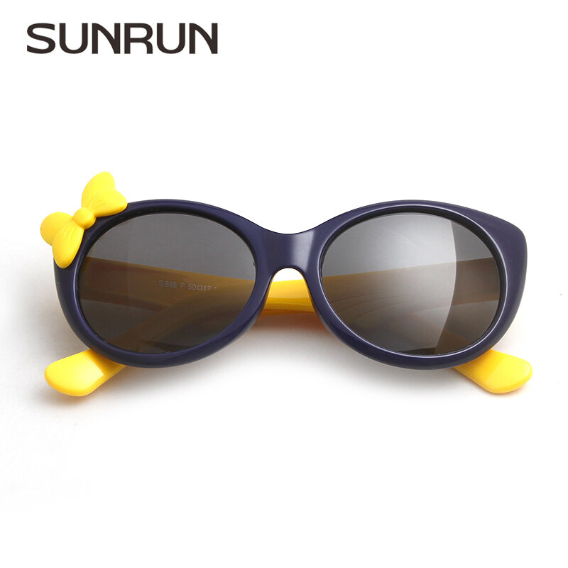 SUNRUN Новинка Детские поляризованные очки детские, для малышей TR90 оправой UV400 для мальчиков и девочек, милые стильные солнцезащитные очки S888