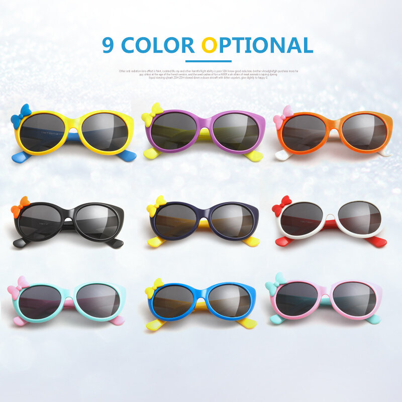 SUNRUN nuevos niños polarizado gafas de los niños del bebé TR90 marco gafas de sol UV400 niño niñas lindo Cool gafas S888