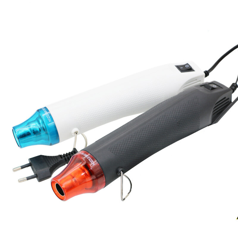 DIY Heat Gun com Assento de Apoio Shrink, Ferramenta de Ar Quente, Ferramenta Elétrica, Temperatura, 220V, 300W, 1Pc
