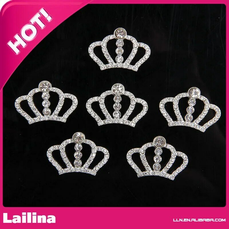 Corona sencilla con diamantes de imitación para accesorios de ropa, corona con diamantes de imitación