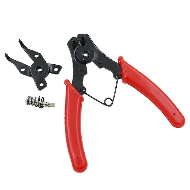 4 in 1 Flexible Kopf Sicherungsring Zange Snap Ring Zange Sicherungsring Kombination Halte Clip Hand Tool Set
