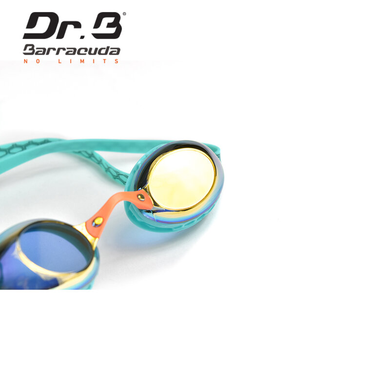 Barracuda Dr.B krótkowzroczność okulary pływackie Anti-Fog ochrona UV soczewki lustrzane recepta dla kobiet mężczyzn #93590 okulary