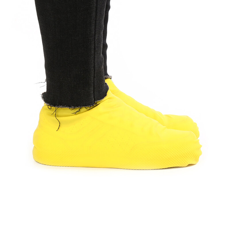 1 Pair S-L Waterproof Shoes Covers Silicone Non-Slip Men Rain Boots Protectors