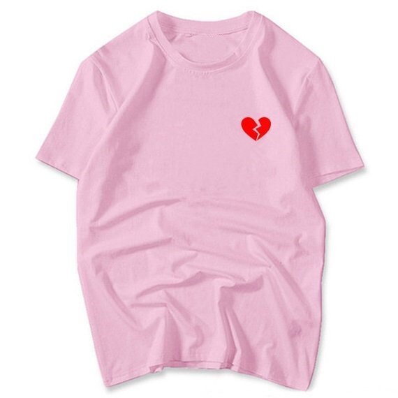 Футболка Skuggnas с карманами в виде разбитого сердца, летняя футболка, повседневные топы, женская одежда, красивые футболки