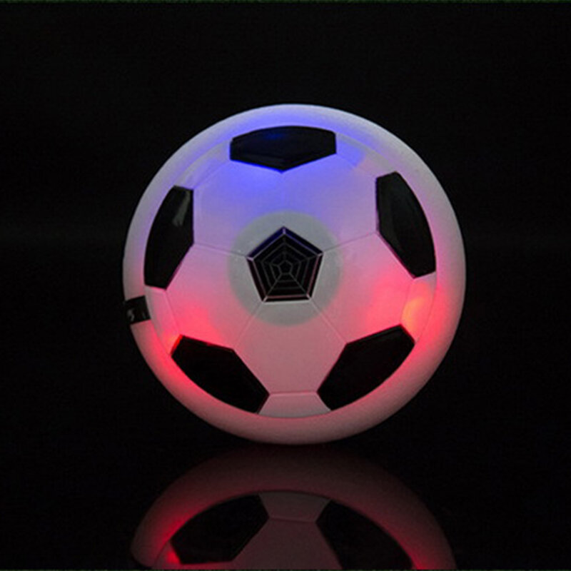 Luce a LED colorata gioco sospeso elettrico illuminazione cuscino d'aria calcio piede palla giocattoli sportivi Indoor regalo bambini bambini studente