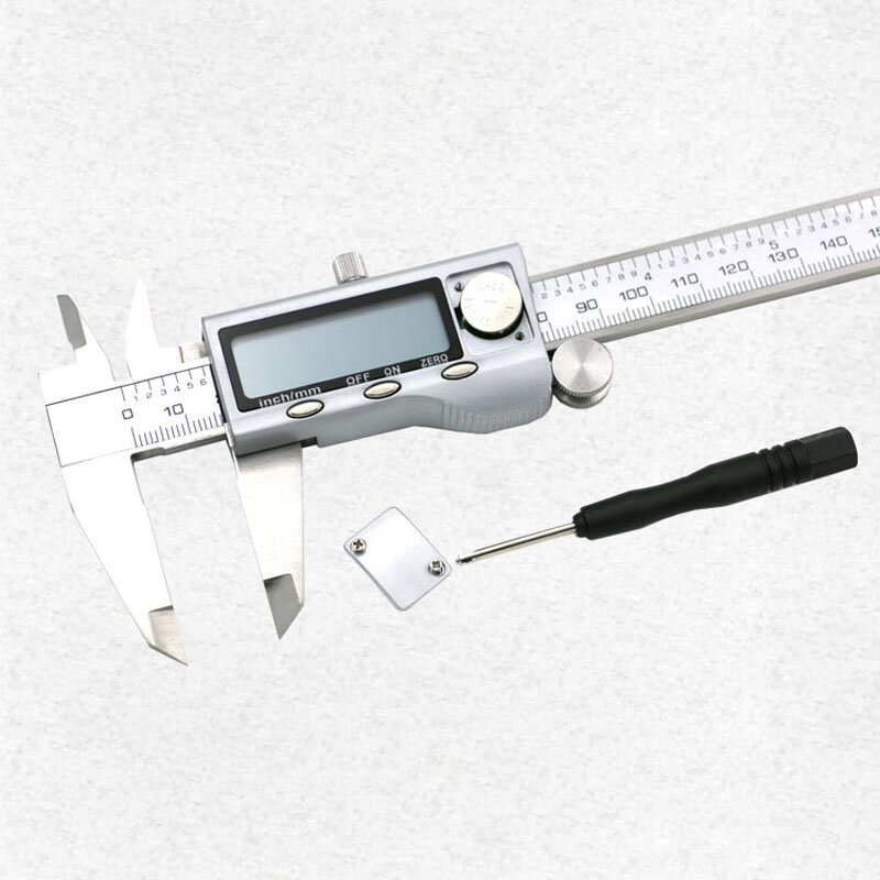 Lcd digital caliper 0-150mm 6 "de aço inoxidável metal embalagem digital caliper vernier paquímetro eletrônico + caixa original