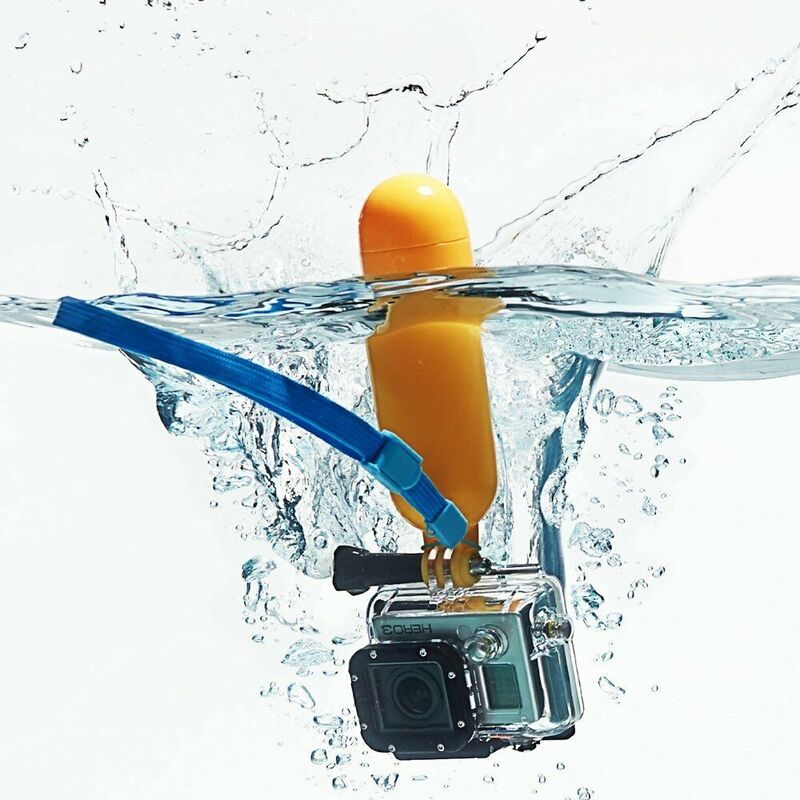 Floaty Bobber con cinghia e vite lunga per GoPro Hero3 + 4 di acqua sport Dving Hanheld Selfiestick galleggiabilità bastone