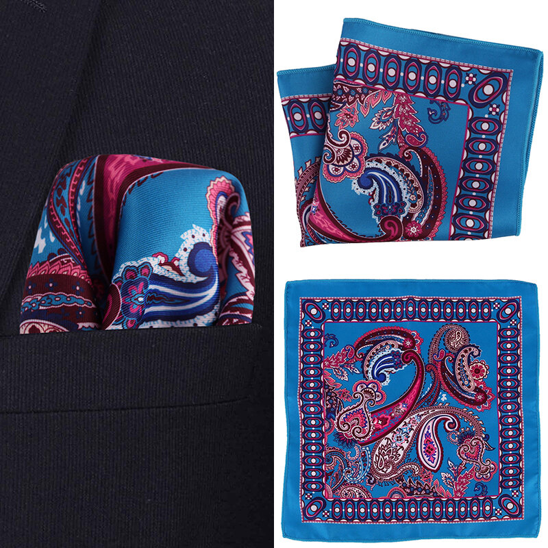 Pañuelo de estilo Sastre Smith para hombre, bufandas cuadradas de Cachemira coloridas, accesorios de moda