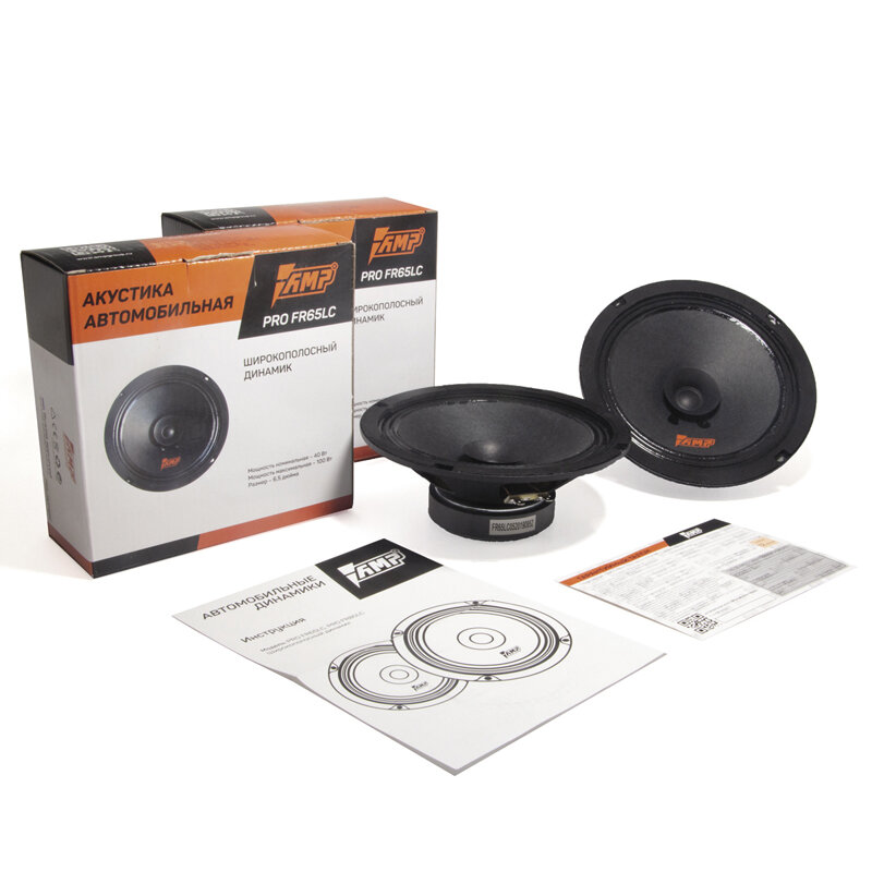 AMP PRO FR65LC haut-parleur de voiture | Haut-parleur de voiture à large débit, 40W 90 dB, 4 ohms