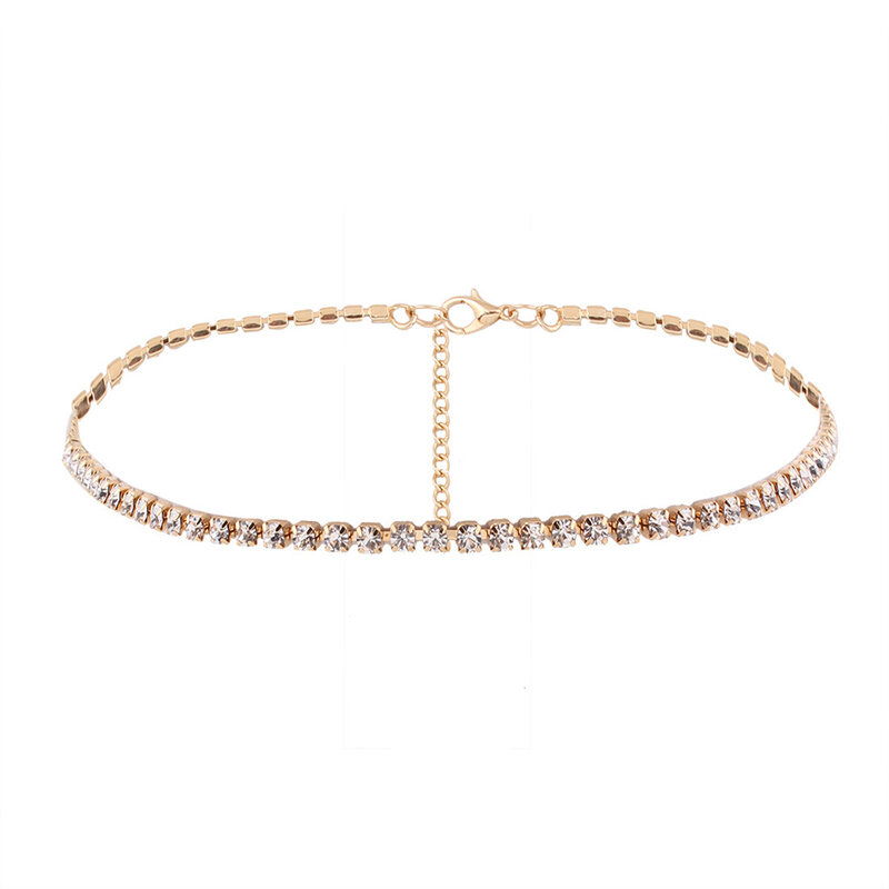 Bls-cud czeski wisiorek naszyjniki dla kobiet Vintage kryształ w złotym kolorze Choker wyróżniający się naszyjnik biżuteria hurtowych N299