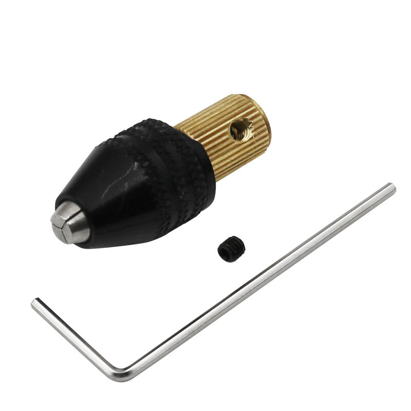 Arbre de serrage pour montage à mandrin, moteur électrique de 2/2.35/3.17/4/5mm, Mini pince pour fixation à mandrin de 0.3mm-4mm, petit à percer