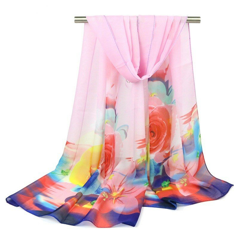 2018 модный шарф роскошный женский брендовый шелковый шарф женские шарфы шаль Высокое качество принт хиджаб накидка