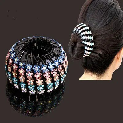 Baru Fashion Sarang Burung Plastik Rambut Klip Pin Memperluas Ekor Rambut Cakar Bun Donut Pemegang untuk Wanita Wanita Rambut Aksesoris